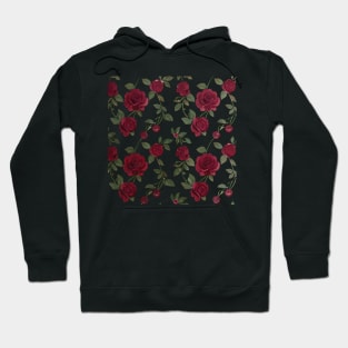 Cherry Rose pattern - luxury pattern - Painting Style - Surreal Pattern series - P1 - by fogsj - I always want both cherries and roses to be the same plant but it's impossible so... yea Hoodie